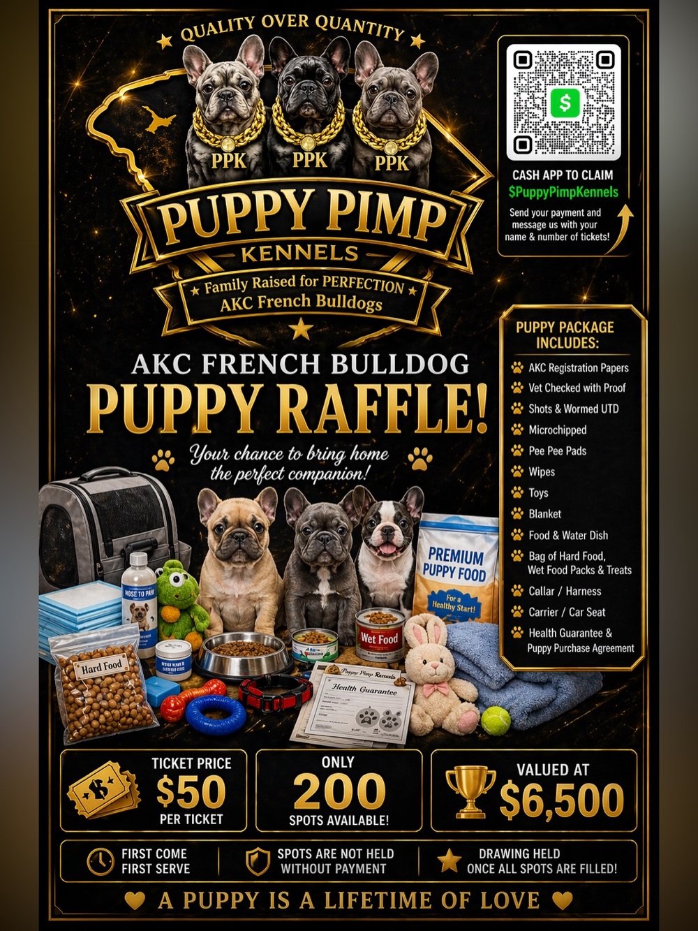 Puppy Pimp Kennels - Raffle!!!!!